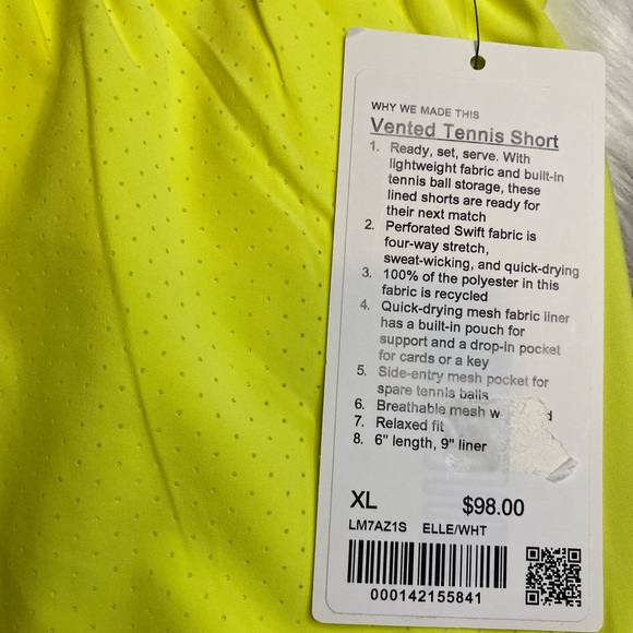 Lululemon vented tennis shorts 6” Men’s - Picture 8 of 12